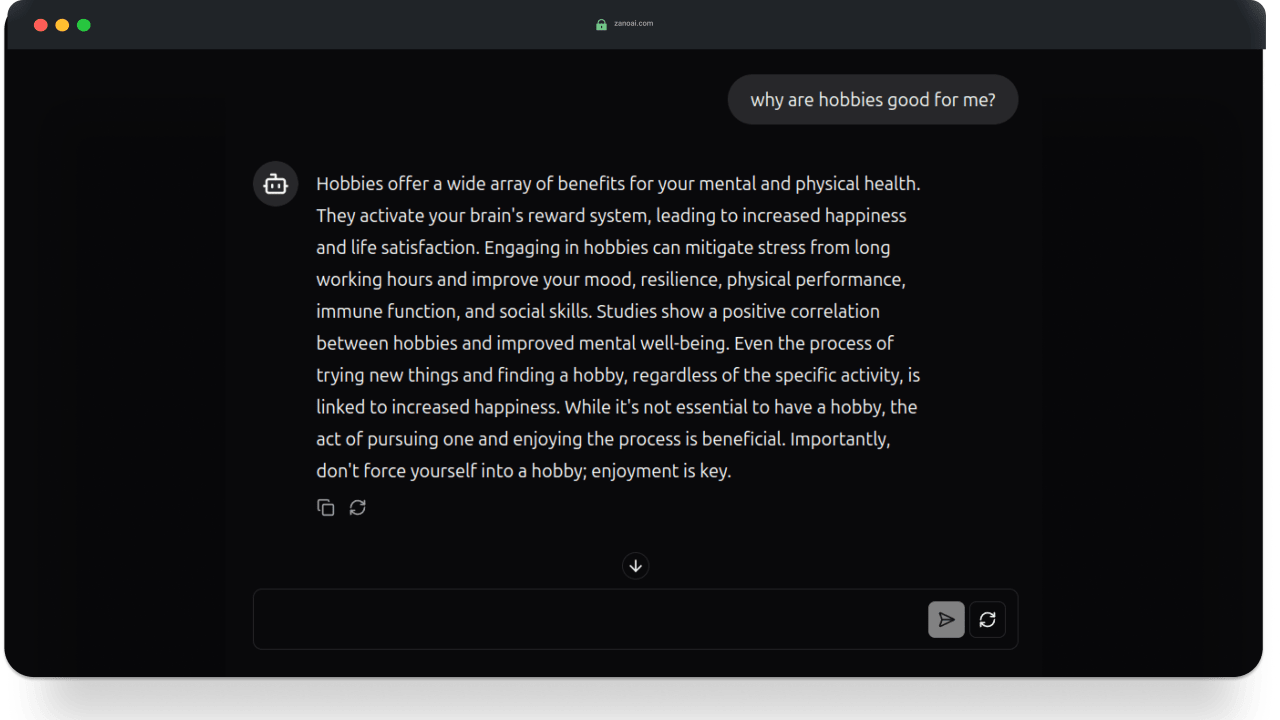 Chat to your summaries